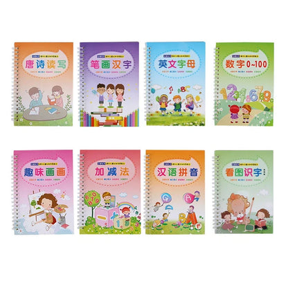 Magic Practice Learning Numbers In English Painting Practice Art Book Baby Copybook For Calligraphy Writing Kids Practice Book