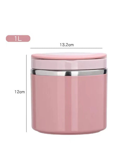 Stainless Steel Insulated Food Jar 630ml/1000ml - Thermal Lunch Box Container for Hot & Cold Food, Kids & Adults