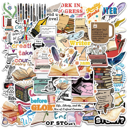 50PCS Smutty Dark Romance Bookish Spice Reader Girl Cartoon Booktok Sticker Aesthetic Car Kindle Ipad Phone Laptop Diary Sticker