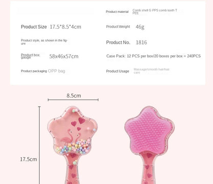 New Star Magic Combs Anti-static Massage Unicorn Hair Brushes Tangle Detangle Shower Massage Hair Brush Comb Salon Styling Tools