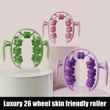 1Pc 26 Wheel Annular Leg Clamp Massager 360-degree Rotation Multifunctional Cellulite Massager Handheld Smooth Tool