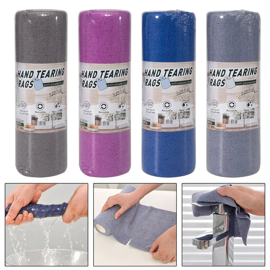 20PCS/Roll Kitchen Cleaning Dishcloth Reusable Rolls Dish Rags Super Absorbent