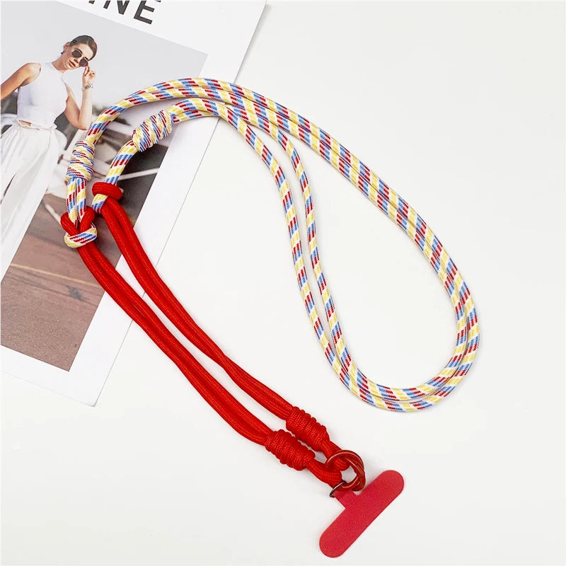 Creative 3-in-1 Mobile Phone Lanyard Wrist Strap Crossbody Hanging Neck Cellphone Chain Travel Convenience Phone Anti-loss Strap