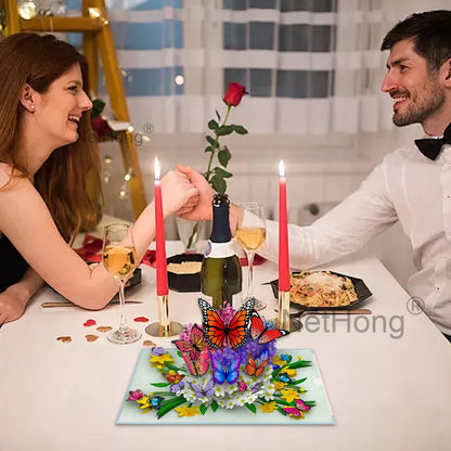 3D Butterfly Pop-Up Card - Floral Wreath Birthday Card for Women, Valentine's Day, Mother's Day Gift for Wife, Mom, Girlfriend