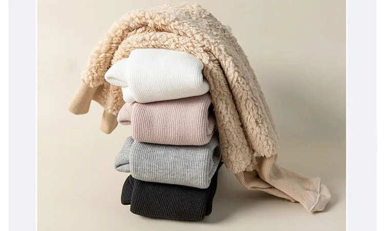 Winter Kids Tights for Girls - Thick Warm Cotton Pantyhose for Toddlers & Children 0-8 Years