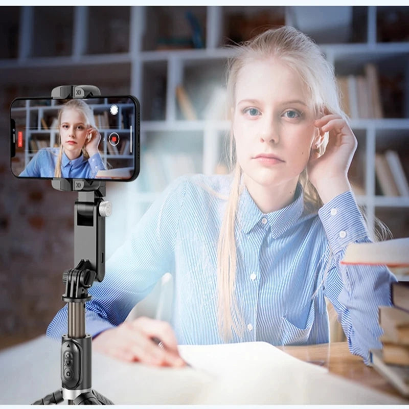 Handheld Gimbal Stabilizer Selfie Stick Tripod For iPhone Android Cell Phone Mobile Smartphone Camera Hand Portable Cellphone