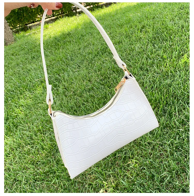 Fashion Exquisite Shopping Bag Retro Casual Women Totes Shoulder Bags Female Leather Solid Color Chain Handbag for Women 2023
