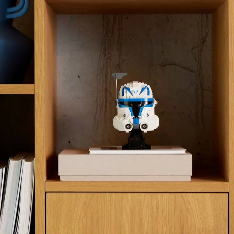 Star Wars Mandalorian Helmet Building Blocks - Darth Vader, Dark Trooper & Scout Trooper Display Set 75429