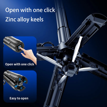 Portable Bluetooth Selfie Stick Tripod with Remote, Foldable Phone Holder Stand for iPhone & Smartphones, Mini Keychain Design