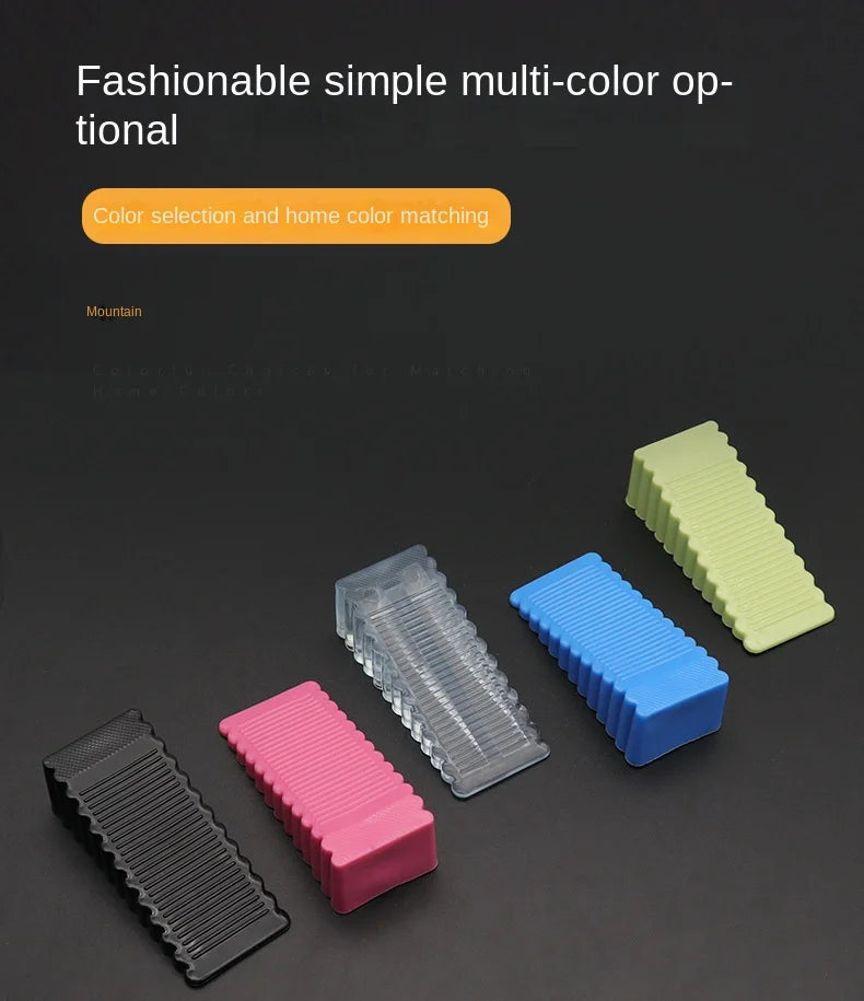 Safety Silicone Door Stop Block Wedge  Stop Door Stopper Home Offices Door Rear Retainer Impact Stopper Rubber Stops No Drill