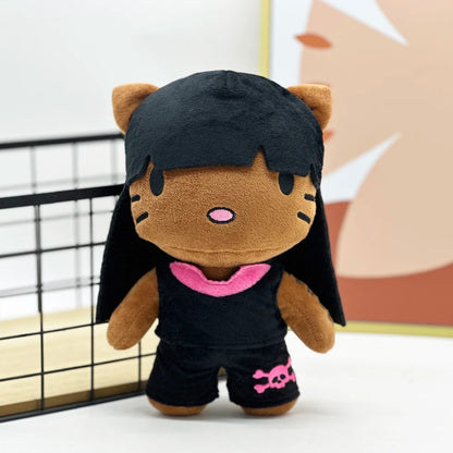 New Hello Kitty Ken Carson Rapper Trippie Taylors Plush Toy Doll with Clothes Stuffed Soft Plush Toys Fans Collect Gifts
