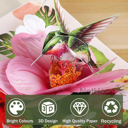 3D Butterfly Pop Up Greeting Cards Postcard For Valentine's Day, Mother, Anniversary, Wedding Invitation Greeting, Birthday Gift