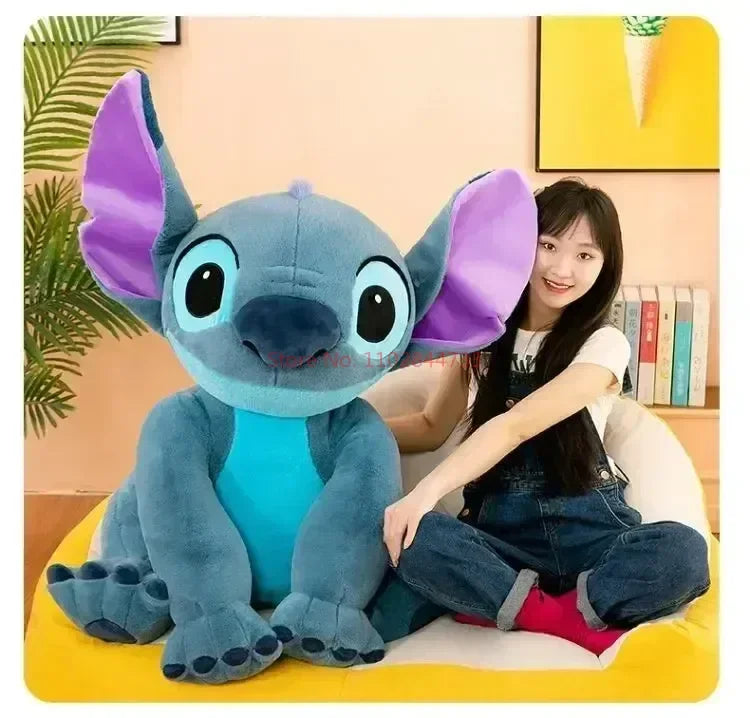 New Disney Giant Size Lilo&stitch Plush Stuffed Doll Animal Couple Cartoon Sleeping Pillow Softmaterial Toy For Christmas Gif