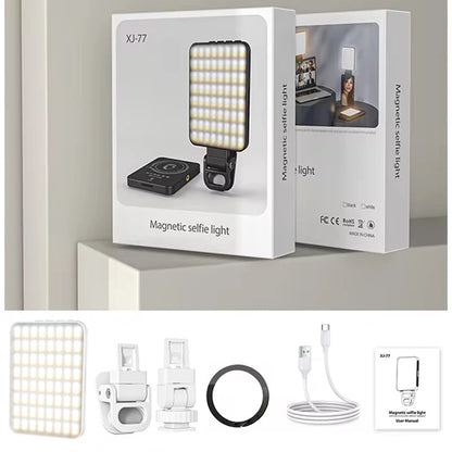 Mini Magnetic Phone Selfie Light For iPhone Magsafe Pocket Light for Tablet Laptop Computer Video TikTok YouTube Filming Makeup