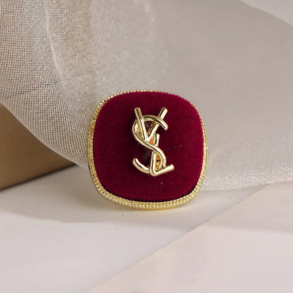 925Silver Needle Redflannelette Earrings Autumn/Winter New High-End Feel Earring Fashionable Light Luxury Ear Decoration Wholesa