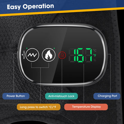 Heated Shoulder Massager Machine Eletric Vibration Heating Shoulder Massage Heater Belt Arm Hand Muscle Relaxation Pad Warmer