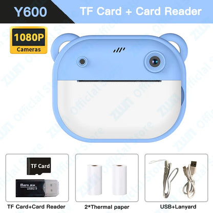 Children Digital Camera Instant Print Toys Thermal Print Camera Instant Photo Printing Camera With Video Function Kids Gifts