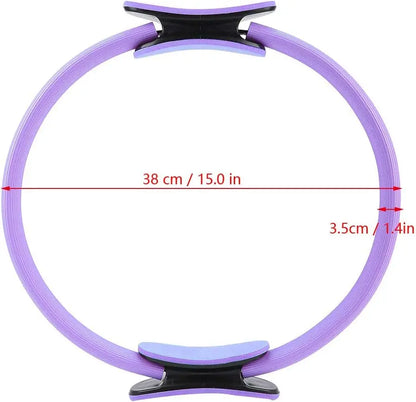 Yoga Pilates Ring Durable Non-Slip Exercise Circle Magic Exercise Circle with Dual Grip for Thigh Pelvic Floor Muscle Training