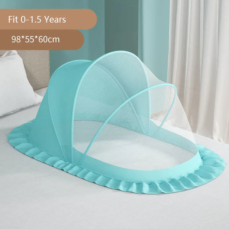 Baby Bed Mosquito Net Baby Bed Crib Folding Net Mosquito Net Mattress Pillow Suit Newborn Cradle Mesh Tent Net Baby Bedding