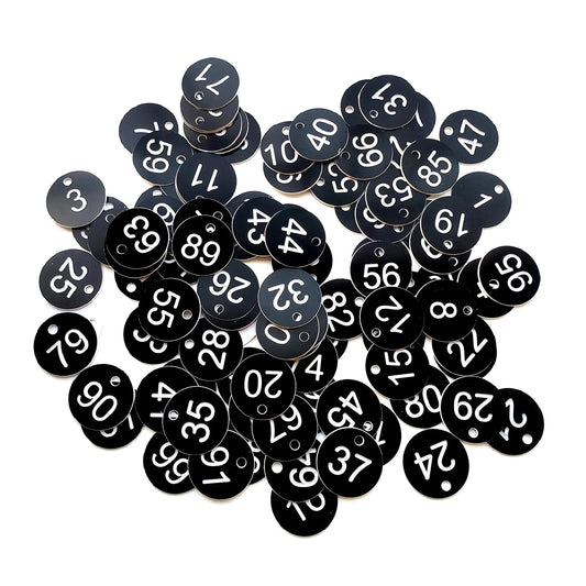 Numbered Sign Labels Beehive Tags Garden Box Mark with Hole Plant Markers 1-50 1-100 50pcs 100pcs