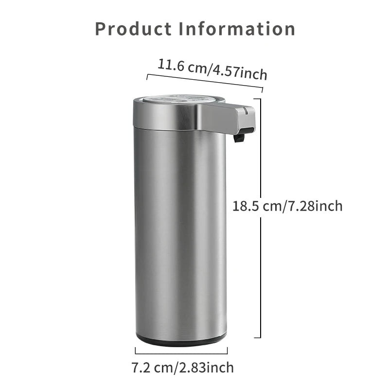 Kitchen Soap Machine Automatic Sensor Out of Hand Sanitizer Smart Electric Body Wash Soap Dispenser 304 Stainless Steel