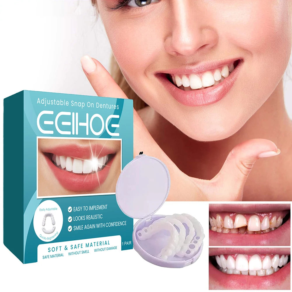 Adjustable Dentures Teeth Veneers Restoration Dentures Decorate  Clip in Veneers Teeth Enhance Aesthetic for Teeth Beauty