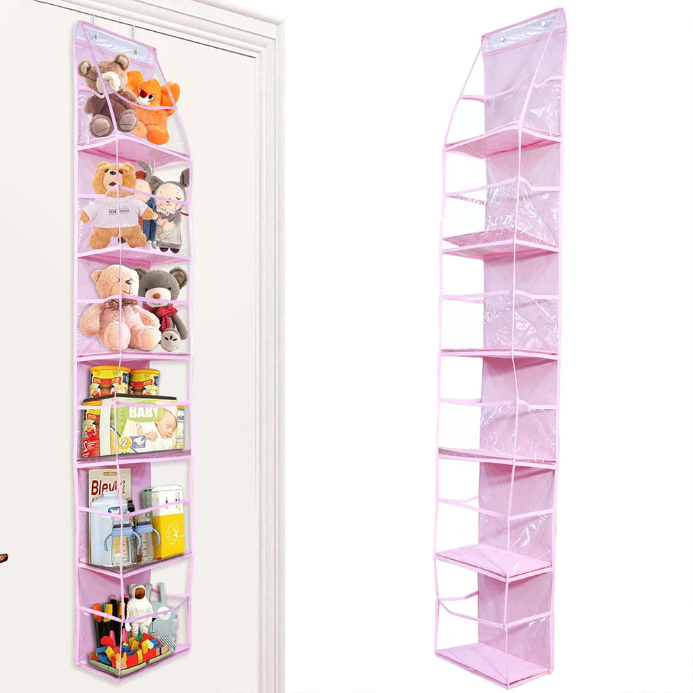 1pc 4 /6Layer Over The Door Hanging Organizer Cosmetics Wall Hanging Storage Organizerfor Nursery Bathroom Closet Bedroom Dorm
