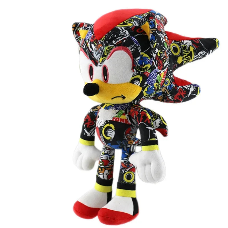 Super Sonic The Hedgehog Mephiles Soft Stuffed Plush Printed style Doll Game Anime Tails Home Decor Pendent Plushie Kids Toys