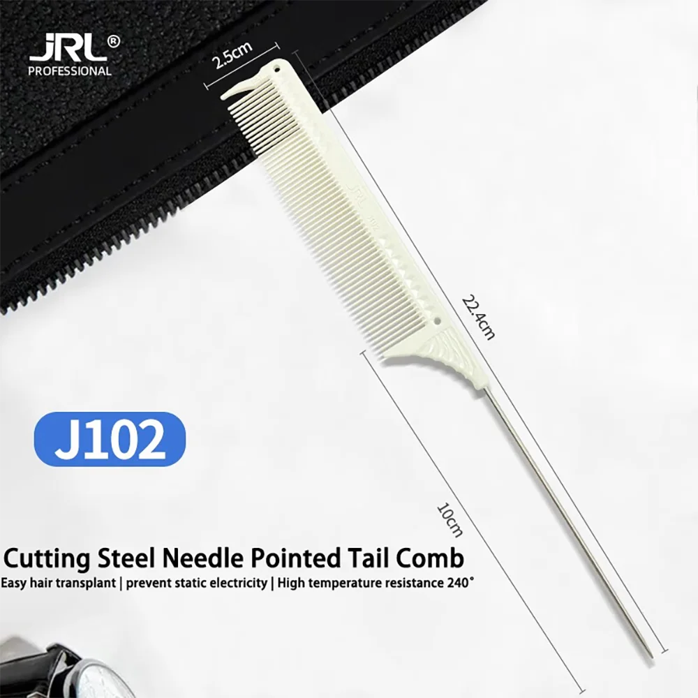 JRL Professional Barber Comb - Heat Resistant 240° Hairdressing Comb for Styling