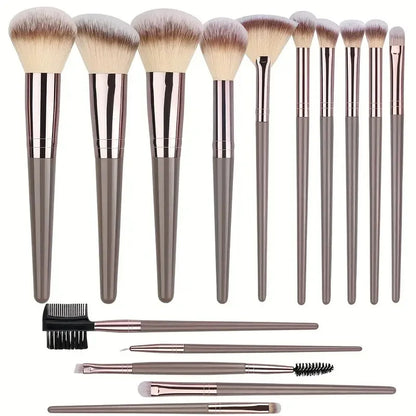 Complete Professional Makeup Brushes Set All in One Kit for Eyeshadow Eyeliner Face and Detailed Cosmetics Application Tools