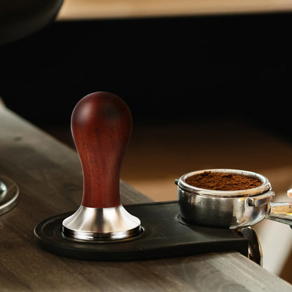 BioloMix Espresso Press Hammer 51mm Solid Wood with whole 304 Stainless Steel Base, suit CM7008