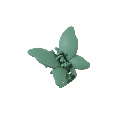 Matte Butterfly Hair Claw Solid Simple Ponytail Holders Barrettes Sweet Fairy Hair Clip Elegant Hairpin Claw Styling Accessories
