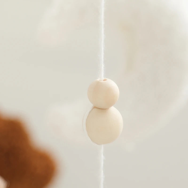 Baby Crib Mobile Bed Bell Toys Musical Rattle Educational Toys Bed Bell Newborn Mobile Bed Bell Bracket Baby Hanging Toys Holder