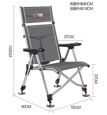 Aluminum Alloy European 낚시의자 Fishing Chair Foldable 캠핑의자 Thickened 낚시좌대 Portable 민물낚시의자 camping chair кресло для рыбалки
