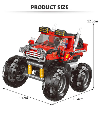 ZKZC Technical Off-road Racing Vehicle Truck Car Model Building Blocks City Monster Trucks Bricks Toys For Children Gift