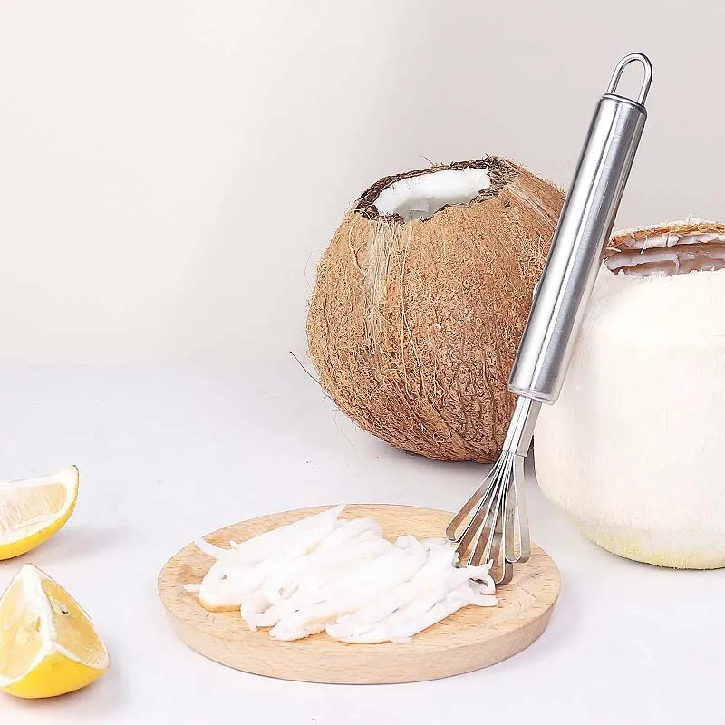 Coconut Opener Tools Set Food Grade Stainless Steel Easy Safe Non-Toxic Coconut Breaker Kit Perfect for Fresh Coconut Wate