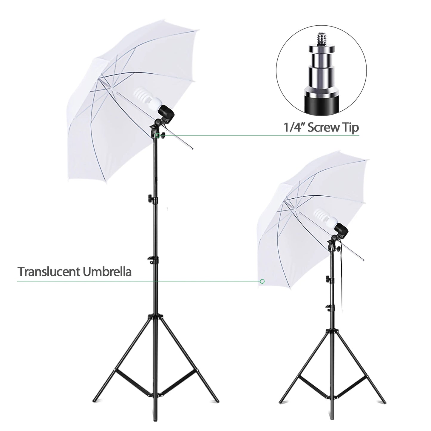 Andoer Photography Kit 1.8*2.7m Black White Green Cotton Backdrop 3pcs Fish-like Mount Clip 1pc 60cm 5in1 Photography Reflector
