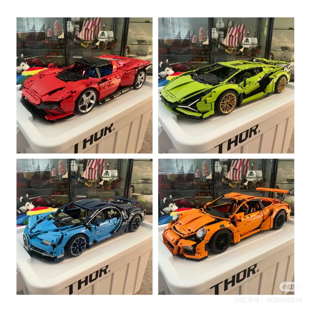 MOC Bricks Super Speed Technicial Sport Car Compatible Model Building Blocks Toy for Boys Kids Children Birthday Christmas Gift