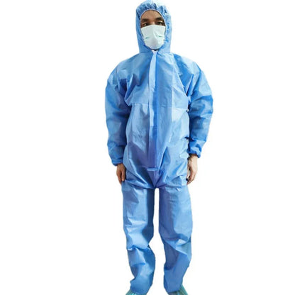 Disposable Breathable Dustproof Water Oil Resist Work Safety Clothing Anti Dust Spary Painting Decorating Labour Overall Suit