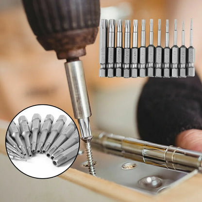 11Pcs Long Reach Torx Star Hex Security Bit Set Tamper Proof Screwdriver Bits
