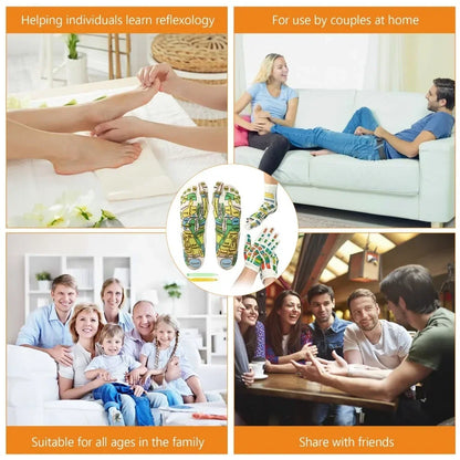 1 Set Socks Acupressure Foot Care Massage Relieve Tired Feet Massager Reflexology Socks Foot Acupoint Massage Tool Physiotherapy