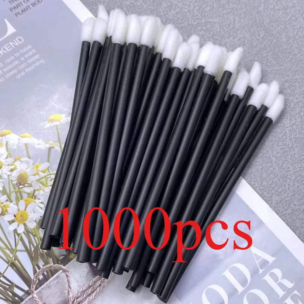 50/1000 PCS Lip Brushes Disposable Cosmetic Lip Brush Lipstick Lip Glossy Wands Cleaner Applicator Eyeshadow Makeup Brush Tool