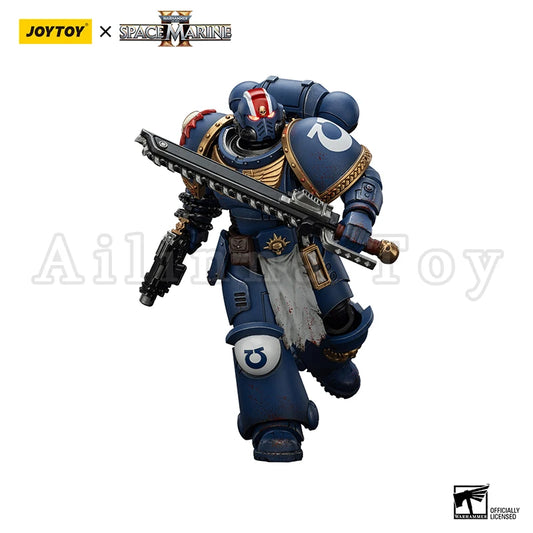 JOYTOY 1/18 Actionfigur 40K Ultramarines Lieutenant Titus Sergeant Gadriel Brother Chairon – Sammleredition