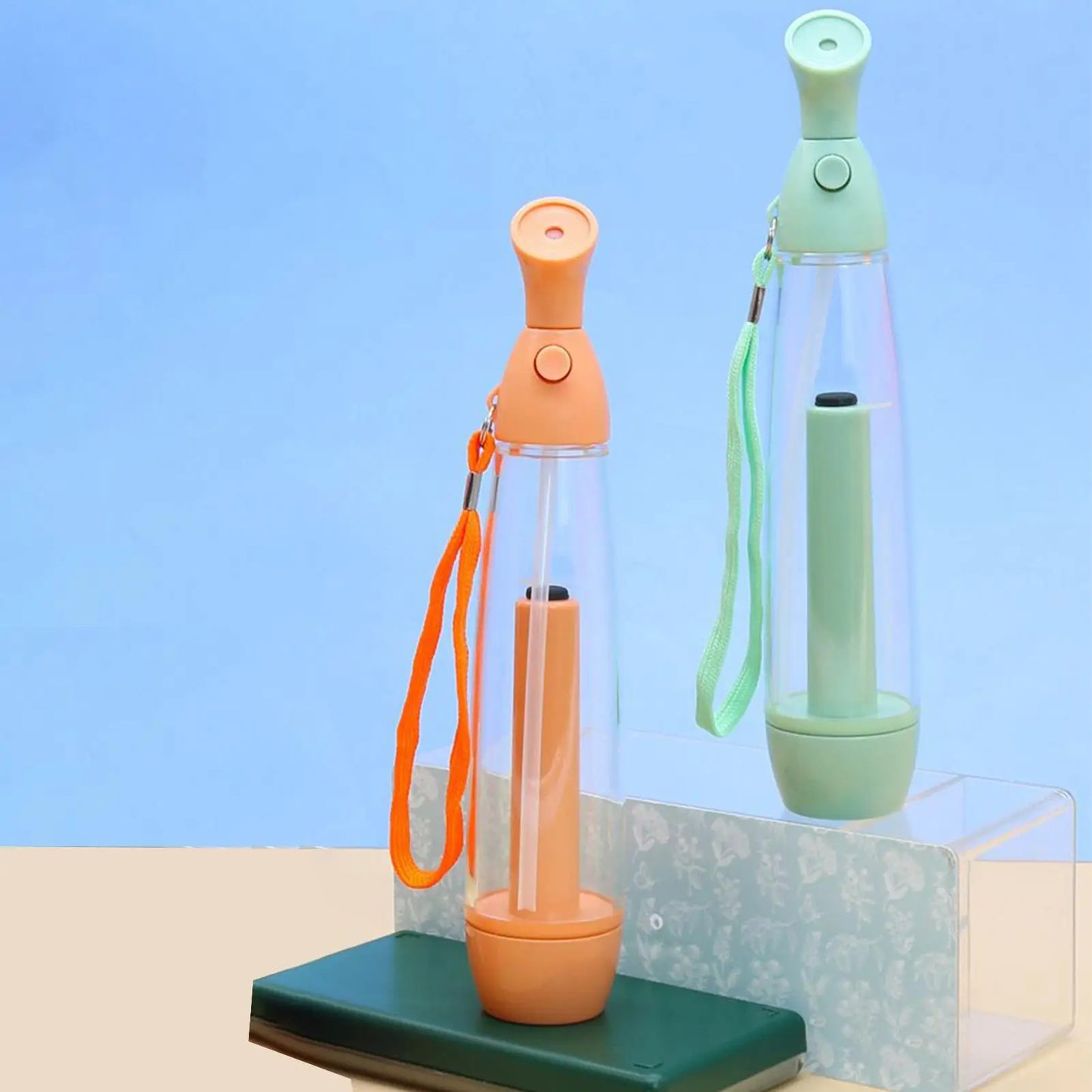 Summer Cooling Spray Bottle Pump Mister Women Face Moisturizing Mist Sprayer Manual Steamer Hydrating Atomizing Nebulizer Cooler