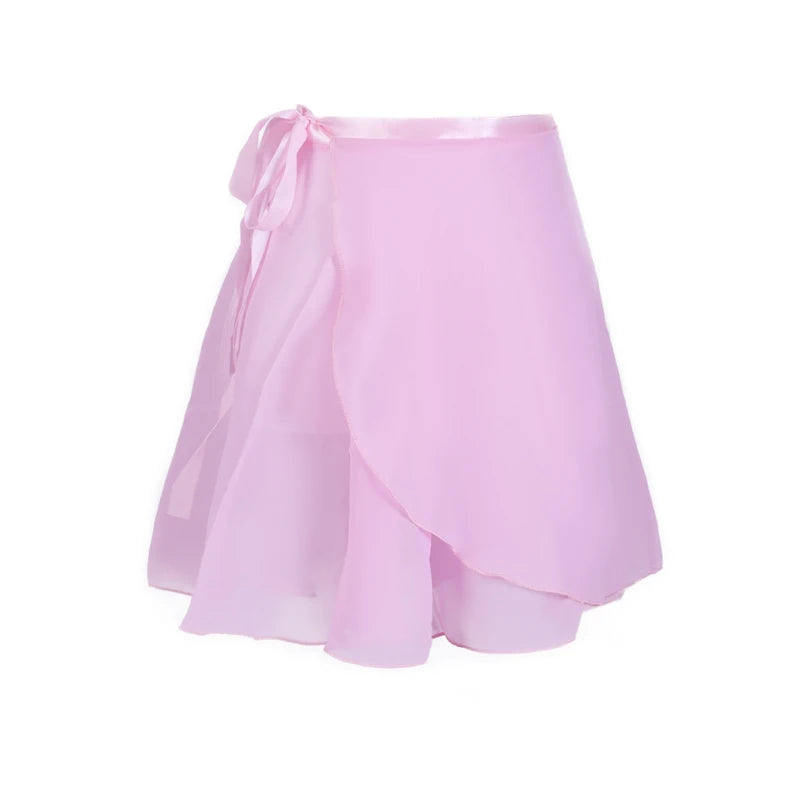 Adult Chiffon Ballet Tutu Dance Skirt Women Girls Gymnastics Wrap Skirt Training Ballet Skirts Юбка Ballet Dance Faldas