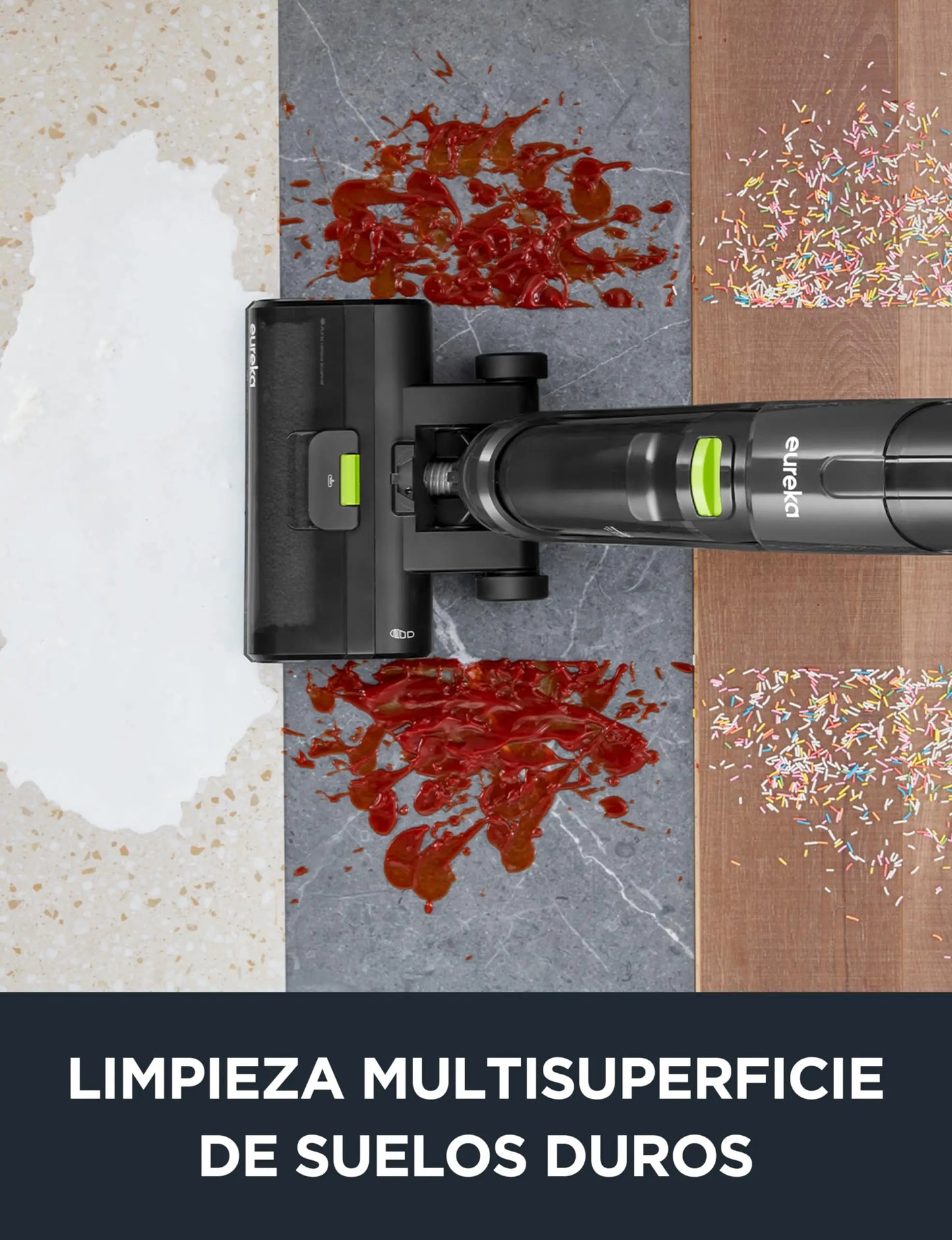 EUREKA NEW400 Cordless Wet Dry Cordless Vacuum Cleaner, Lightweight, Smart Cordless Vacuum Cleaner and Mop, Self-Cleaning