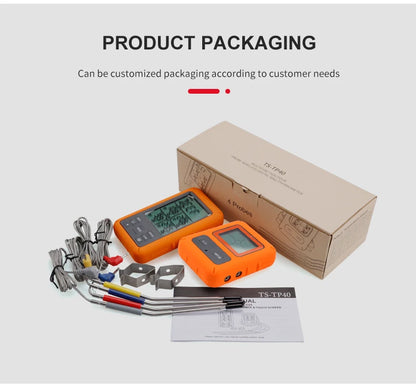 Digital Chef Thermometer Wireless Meat Thermometer Remote Instant Read BBQ Cooking Food Thermometer for Kitchen Oven Grill