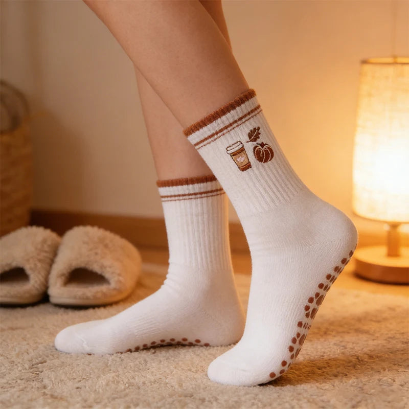 1pairs of women's Pilates socks, soft and comfortable, high elasticity and non restrictive, suitable for all seasons