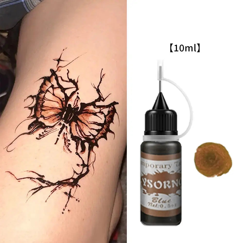 25g Indian Henna Dark Red Tattoo Paste Temporary Henna Cone For Tattoo Body Art Sticker Special Body Art Paint Henna