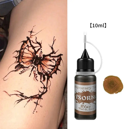 25g Indian Henna Dark Red Tattoo Paste Temporary Henna Cone For Tattoo Body Art Sticker Special Body Art Paint Henna